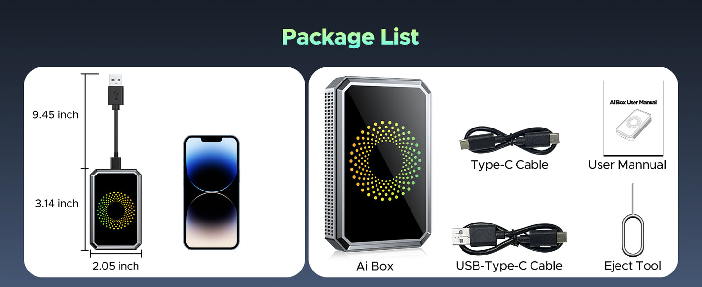 LAMTTO 3-in-1 Wireless CarPlay Box