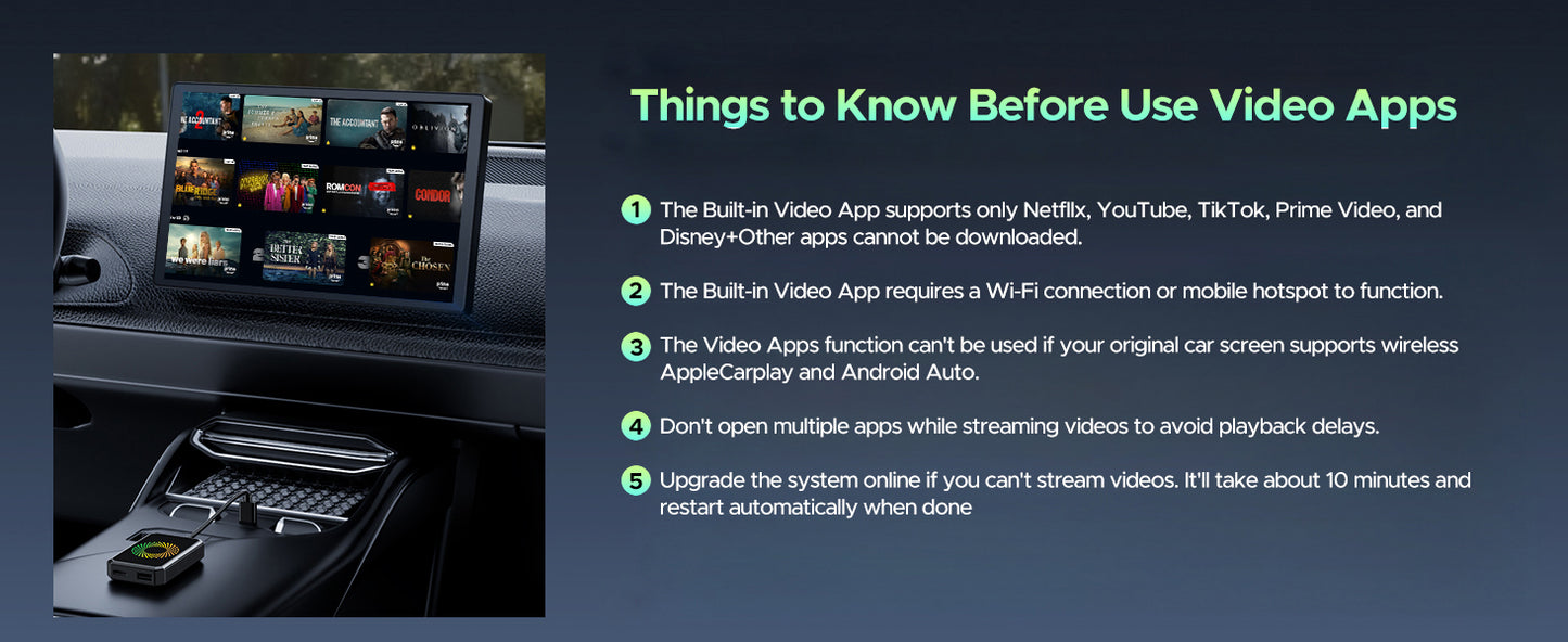 LAMTTO 3-in-1 Wireless CarPlay Box